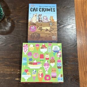 Think! Cat Crimes Logic Game with Colorful Cat Puzzle